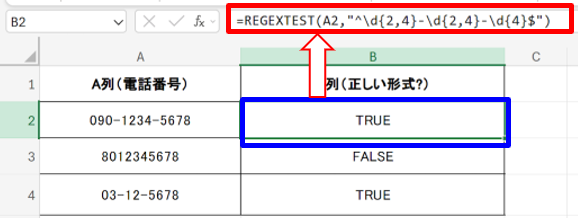 電話番号ハイフン判定