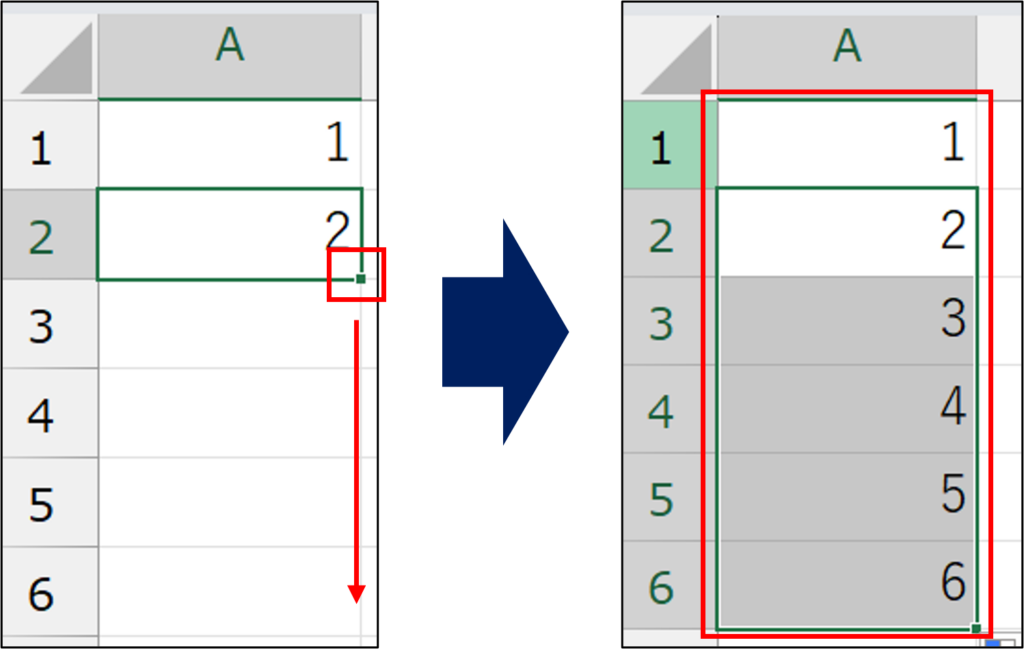 四則演算で連続データを作成する方法